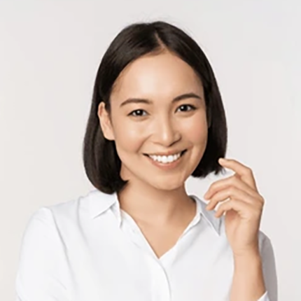 woman smiling