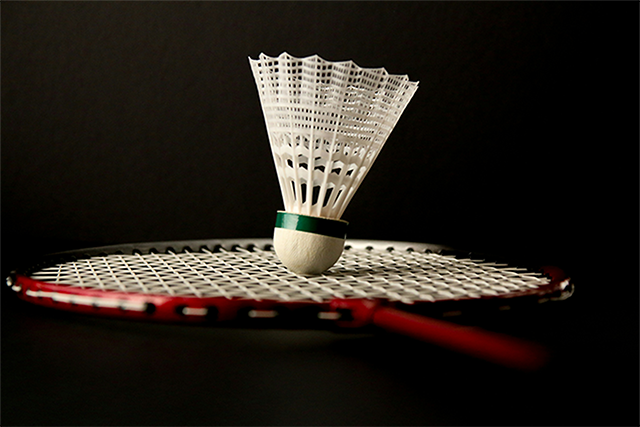 shuttlecok and racket