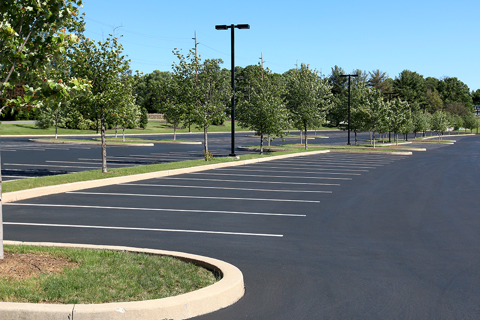 empty parking lot